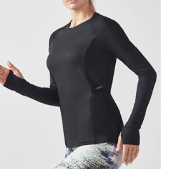 Fabletics Tops - Fabletics Long Sleeve Lana Top and bag